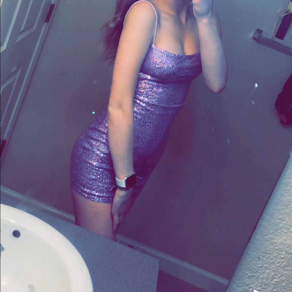 Purple Bodycon dress